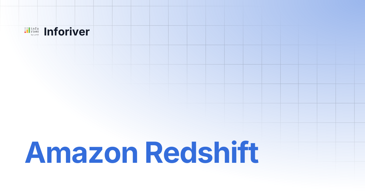 Amazon Redshift | EDITable | Inforiver