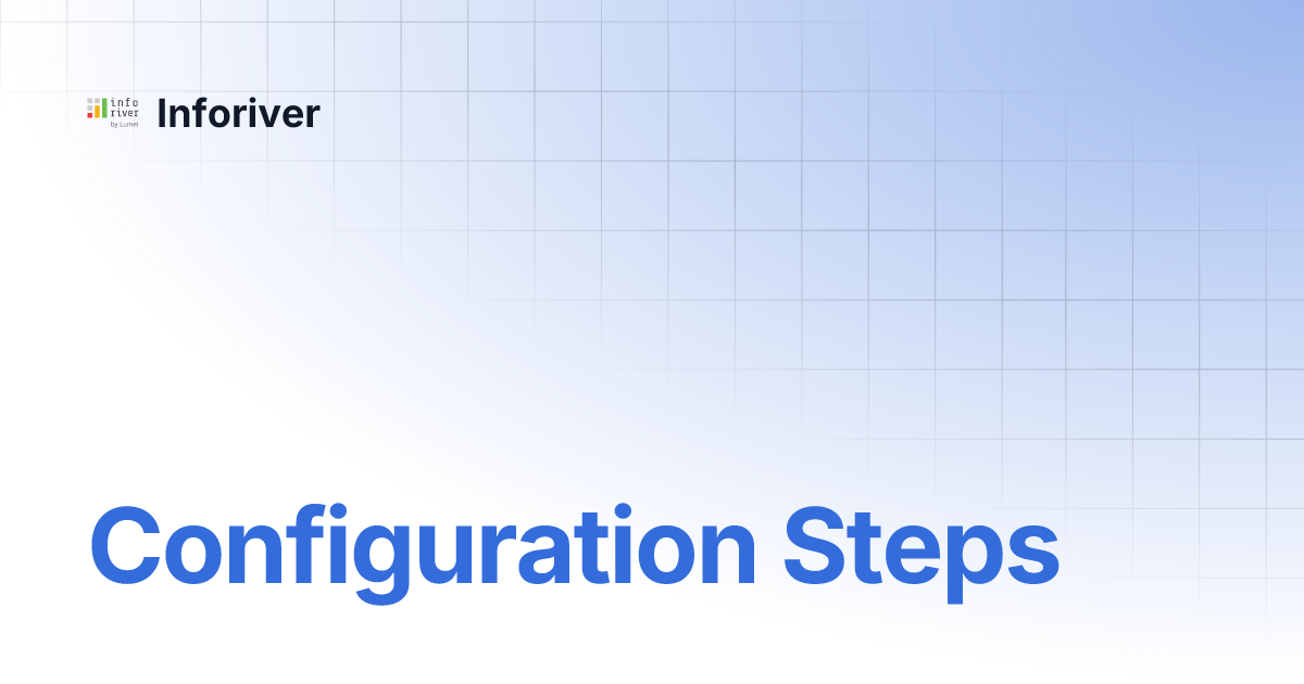 Configuration Steps | EDITable | Inforiver