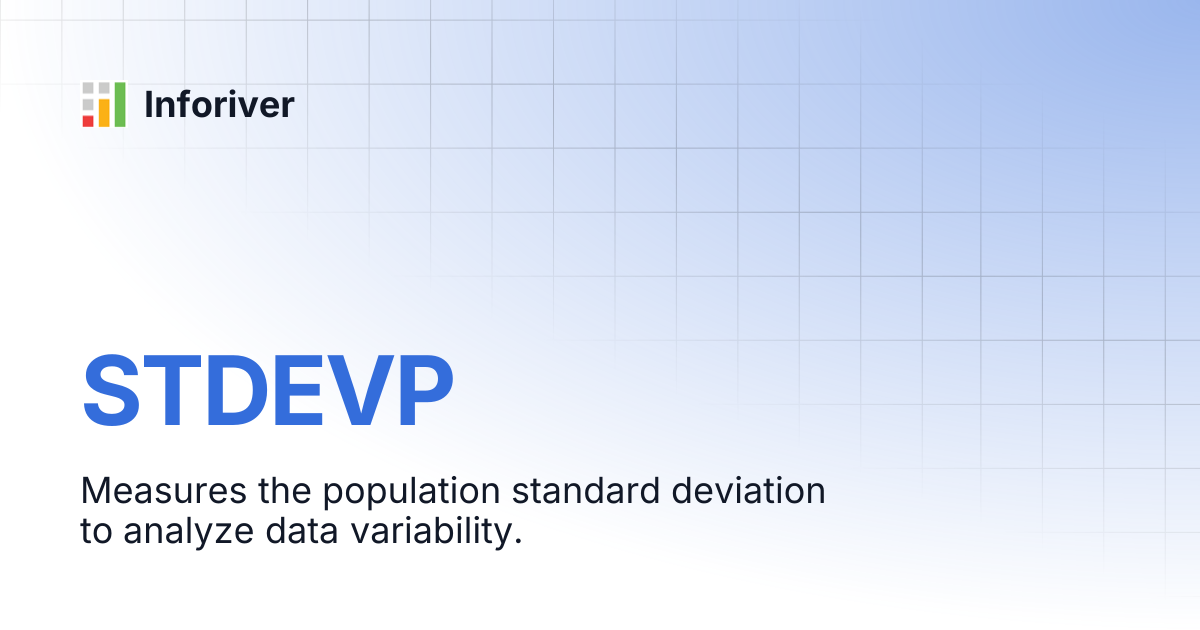 STDEVP | Inforiver